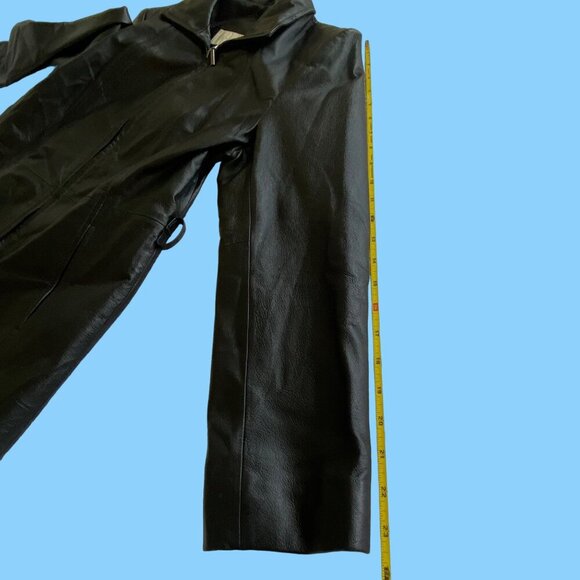 WORTHINGTON Genuine Leather Women's Medium Jacket w/Belt Biker Pockets EUC - Picture 10 of 16